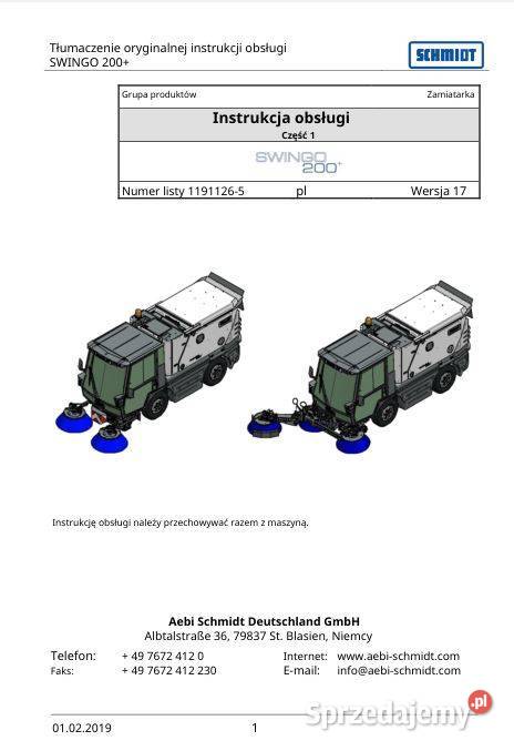 SWINGO 200 instrukcja obsługi świętokrzyskie