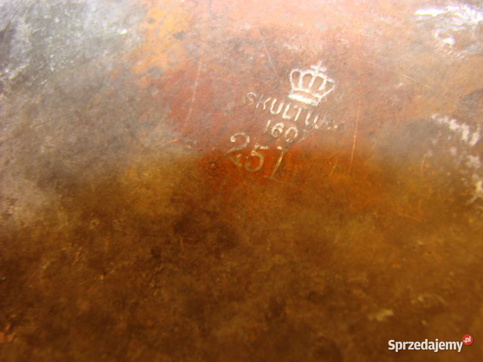 Skultuna stary miedziany rondel Pruszcz Gdański sprzedam