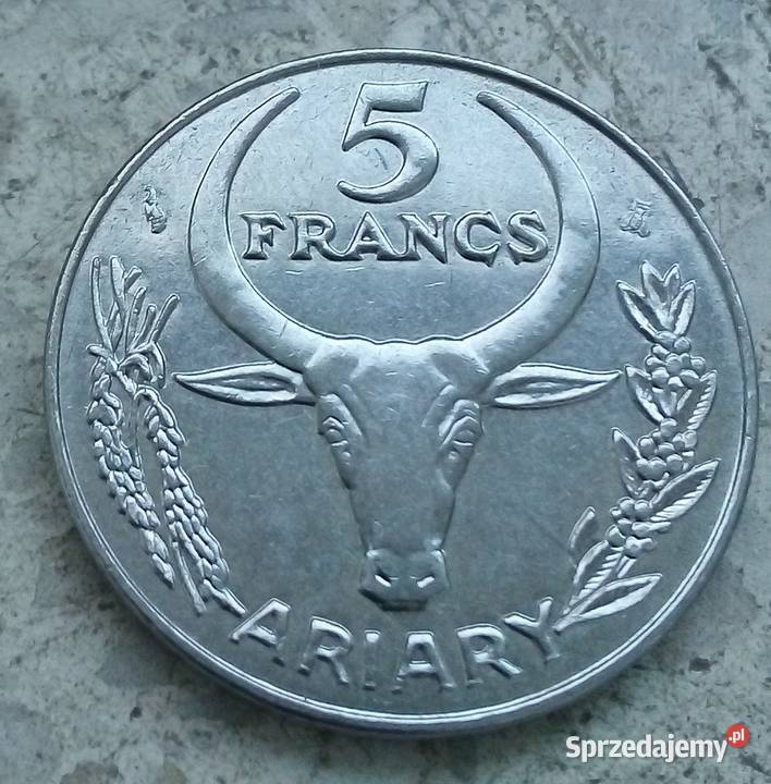 MADAKASKARARIARY5 FRANCS 1996 r WILCZOMLECZ Legionowo