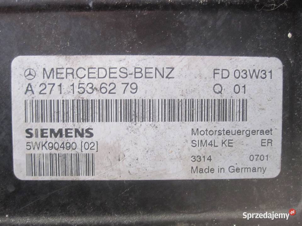 MERCEDES W203 18 komputer sterownik silnika świętokrzyskie