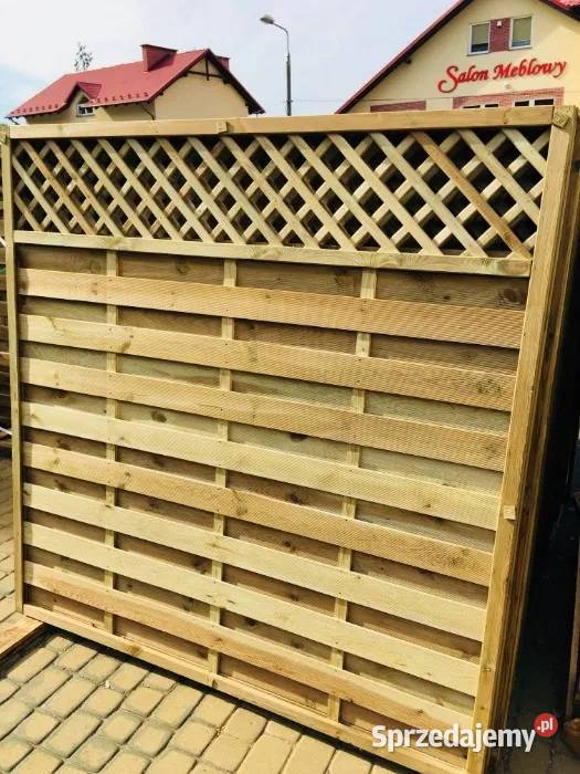 Pergole Płot Prosty z Kratką Wersja LUX03 Na sprzedam