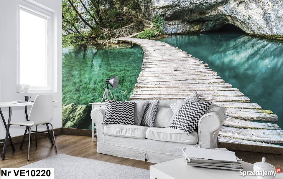 Tapeta fototapeta Natura i widik woda kładka wielkopolskie