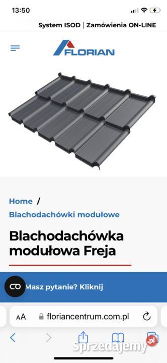 Blachodachówka blacha modułowa 50 lat gwarancji Sieradz
