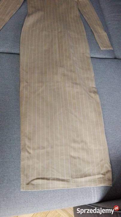 Bard WORLDWIDEDŁUGA BEŻOWA SUKIENKA R36 Łódź