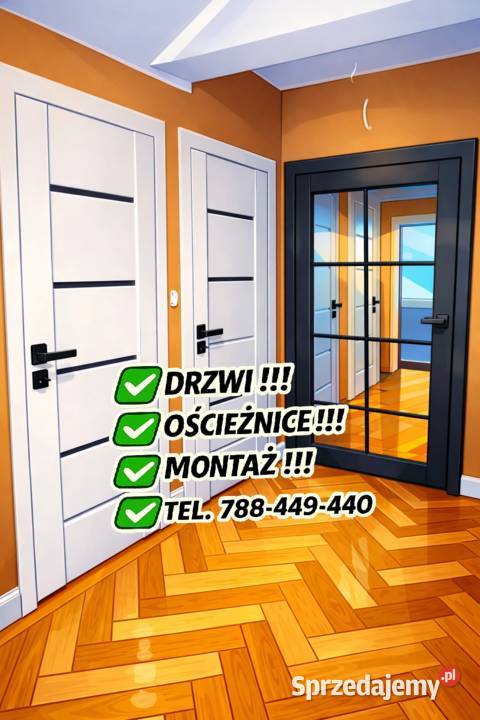 DRZWI MONTAŻ OŚCIEŻNICE REGULOWANE Puławy