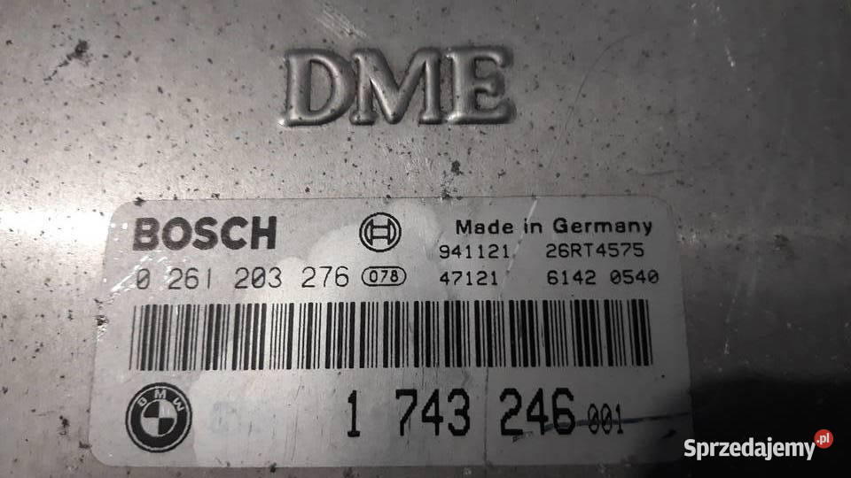 Sterownik silnika BMW E36 316 DME 1 743 246 Rok produkcji 1996 Lusowo