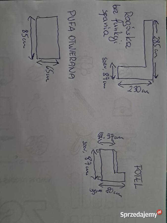 Sprzedam zestaw ze skóry naturalnej Stan BD skóra naturalna Komplety wypoczynkowe Reda
