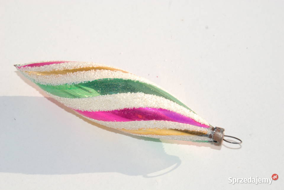 Stara ozdoba choinkowa bombka sopel kolorowy sprzedam