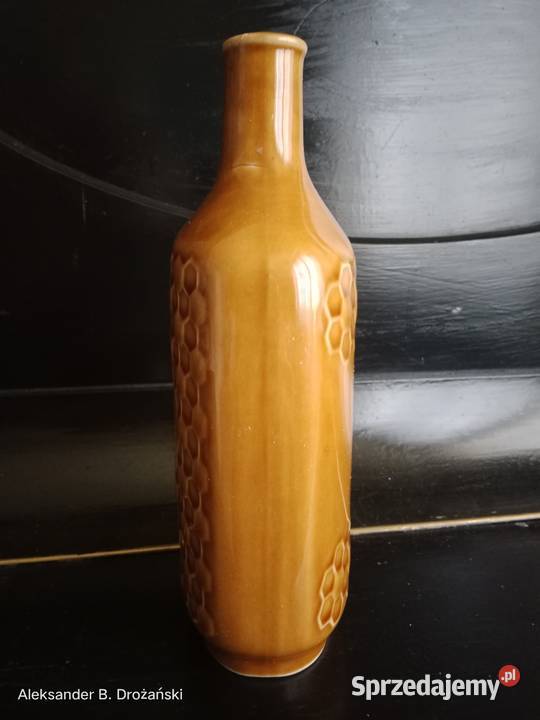 Stylowa karafka ceramiczna na miód wzór Plaster inny kolor Dzbanki, karafki i mleczniki