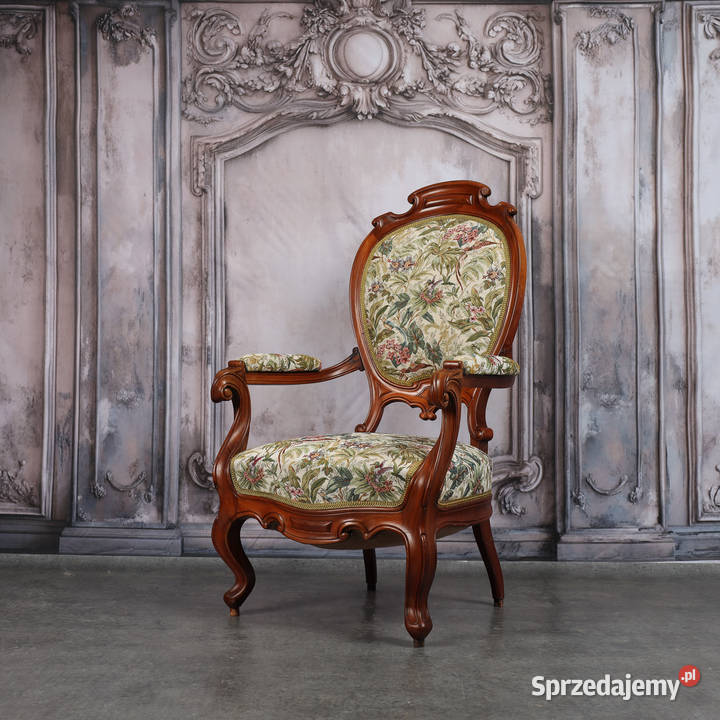 ARTexpert Fotel w stylu Ludwika XV Rococo XIX Dobrzany