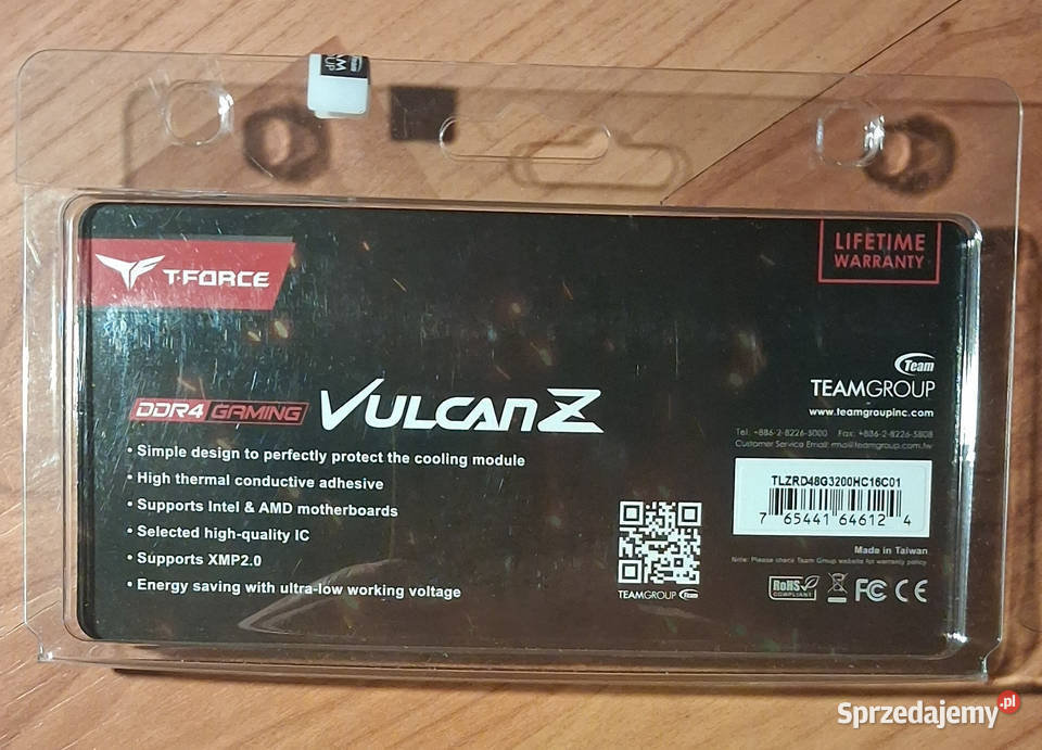 Pamięć RAM TeamGroup TForce Vulcan Z DDR4 8GB Pojemność 8GB Łódź