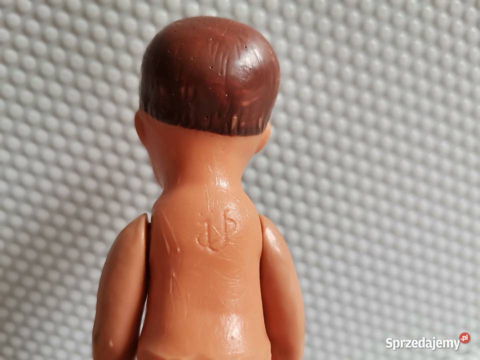 Stara mała gumowa figurka lalka Katowice