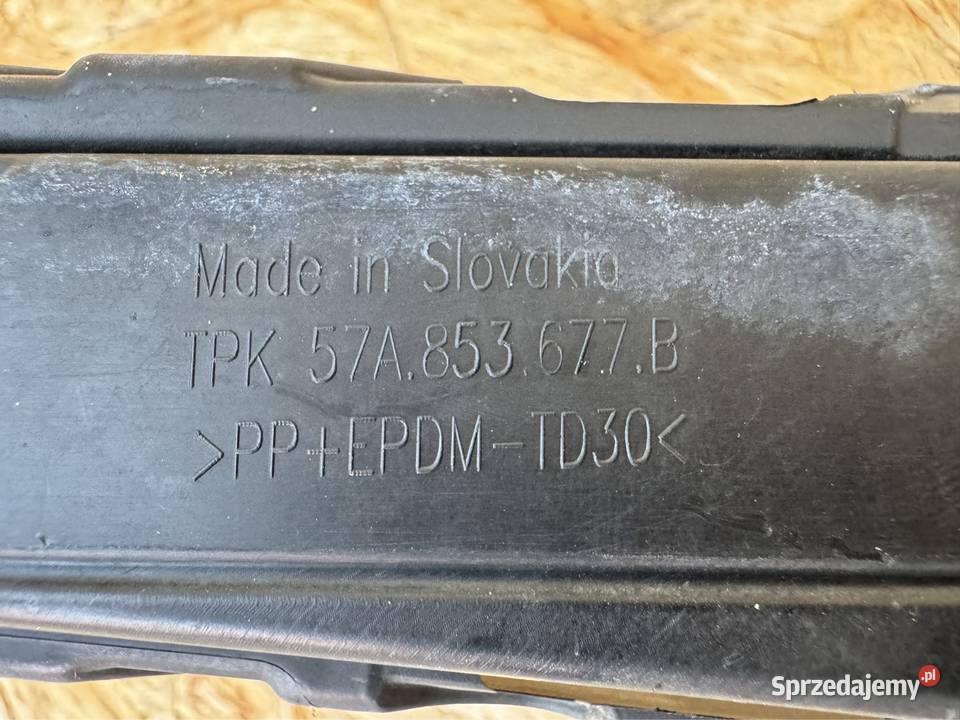 Środkowa kratka zderzaka przód dolna skoda karoq Sieraków
