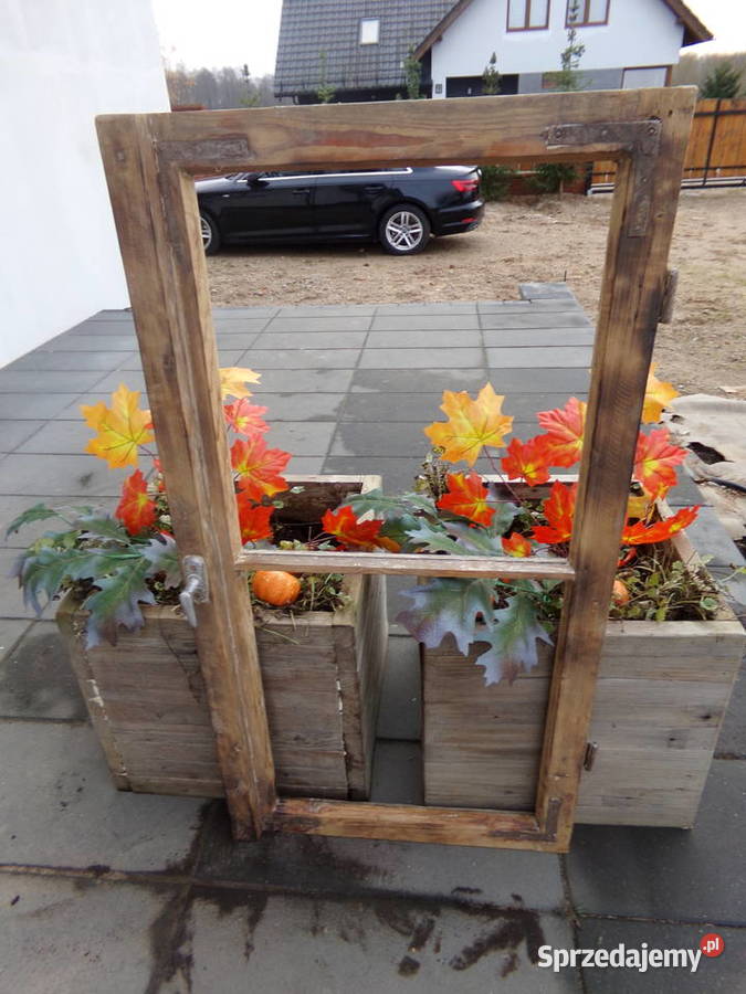 Stare okno rama lustro obraz rama okienna 109x59 Ełk sprzedam