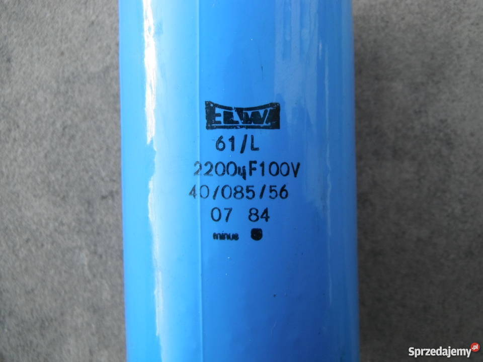 Kondensator 2200uF 100V Elwa 61L obejma Nowe Chlewiska sprzedam
