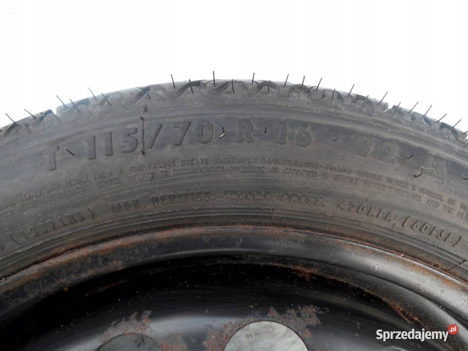 OPEL VECTRA C koło dojazdowe 1157016 92M 5x110 świętokrzyskie