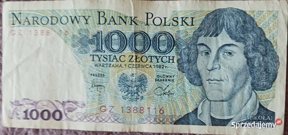 1000 M Kopernik seria GZ 1VI1982 r Konin