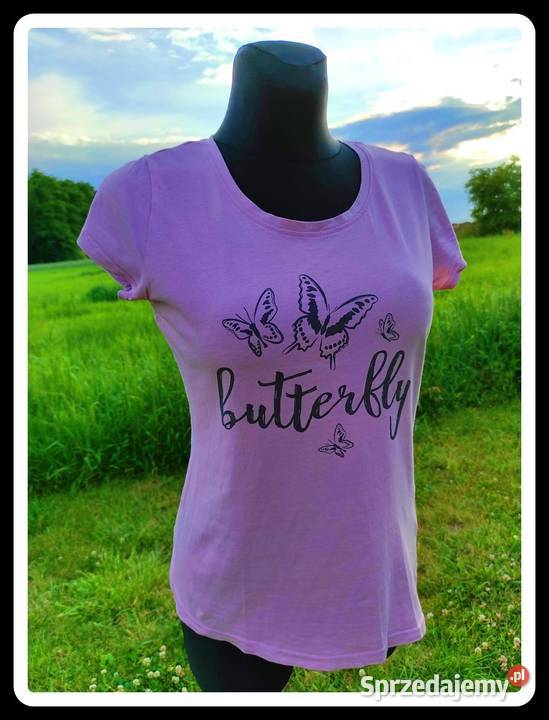 Bluzka tshirt koszulka Butterfly Beloved 40 L mazowieckie Płock