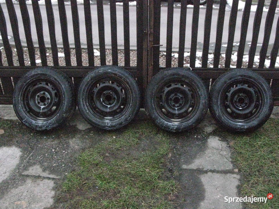 Stalowe 4 Koła felgi 5x100 14 zimowe opony skoda Samochodowe Kraków