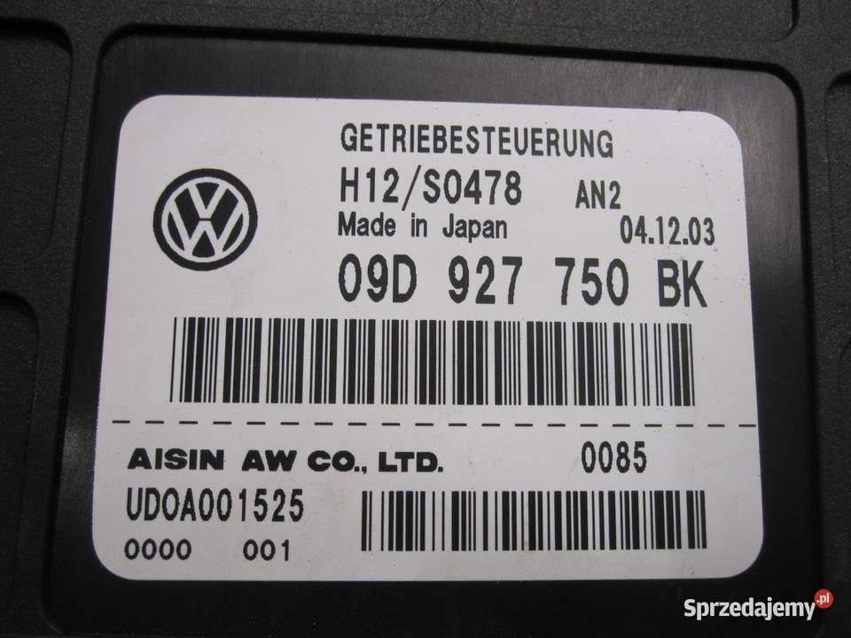 CAYENNE I 7L5 sterownik skrzyni 09D927750BK Kielce