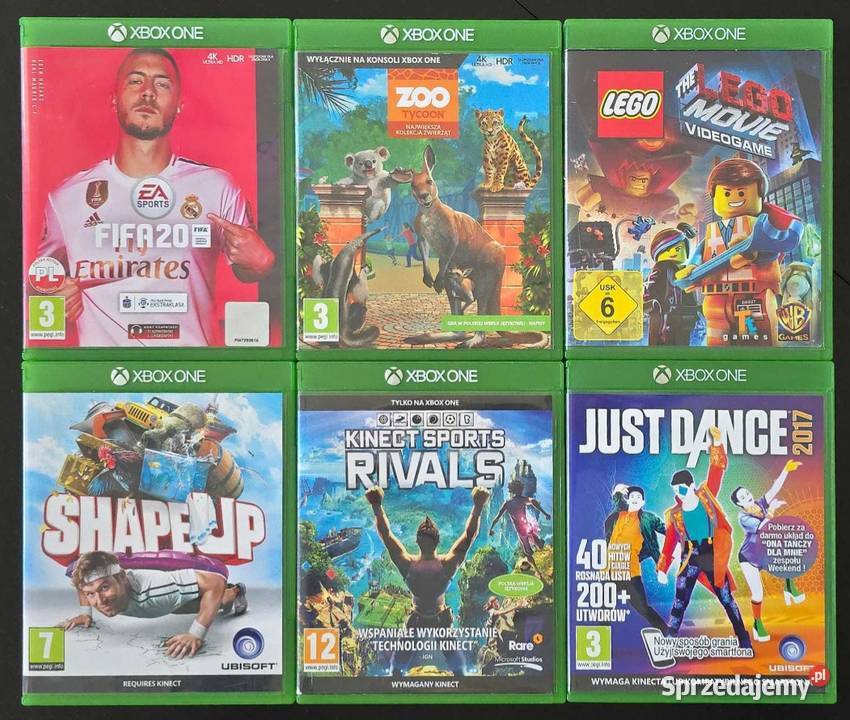 XBOX One S konsola Kinect pad zestaw gier WWa