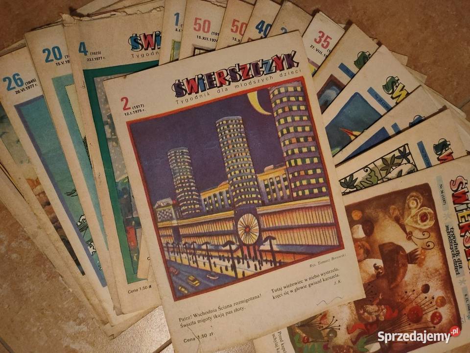 Świerszczyk gazeta dzieci z okresu PRL zestaw 22 Kościan