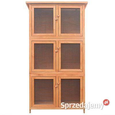 vidaXL Klatka królików 6 przegród Domki drewniane Warszawa