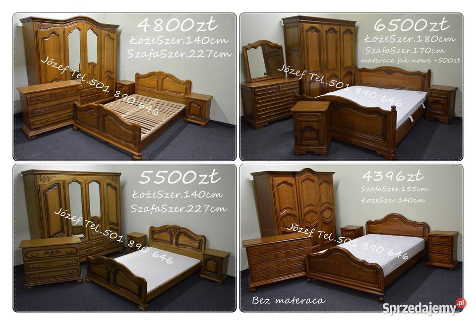 Meble sypialniane łóżko szafa szafki nocne sprzedam