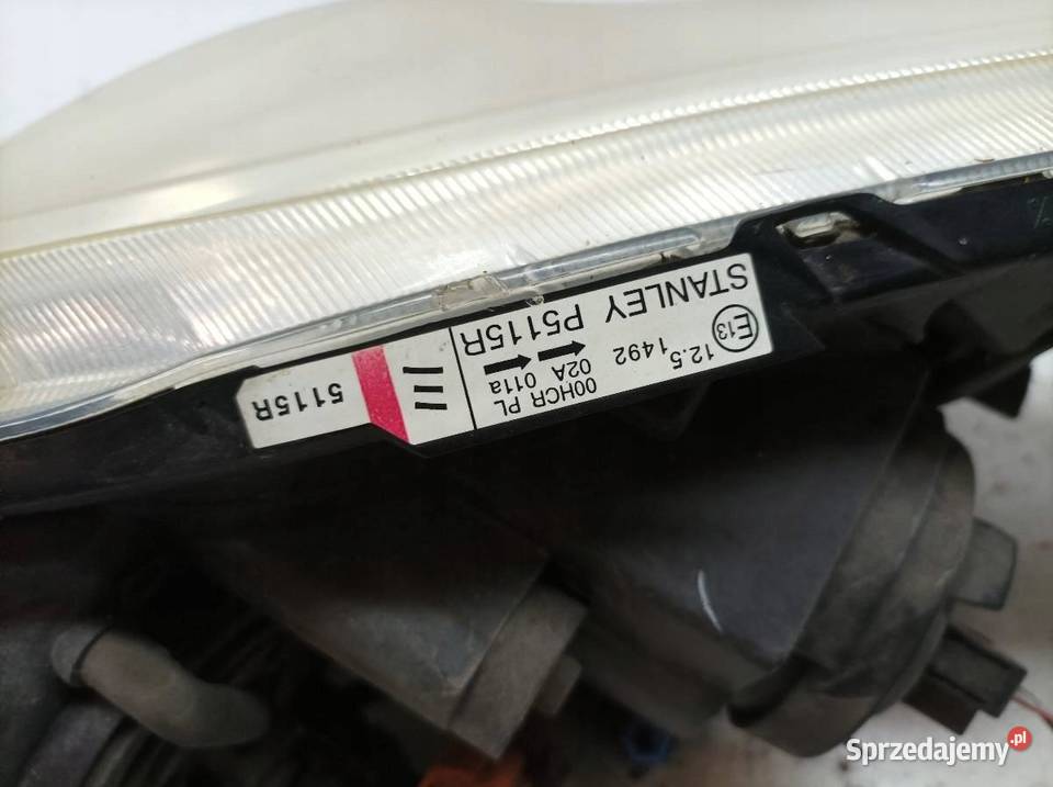 LAMPA PRZÓD PRAWA EU P5115R Mazda 5 I 20052010 Rok produkcji 2005