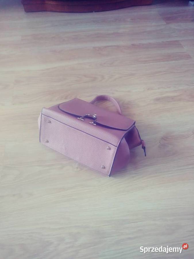 Nowa elegancka torebka w kolorze pudrowego różu 30cm Rumia sprzedam