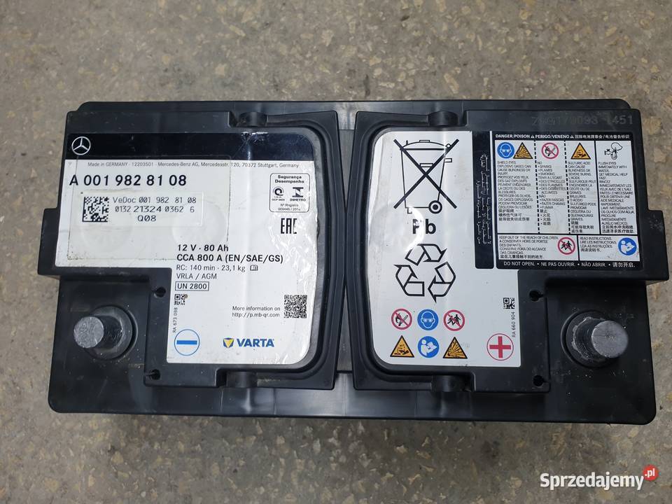 Akumulator Varta AGM 12V80Ah 800A Oryginał Radom