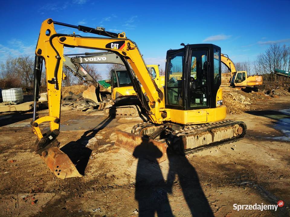 Cat 305 E 2 Koparka gasienicowa Pług Nowe Gumowe Koparki Cieszyn