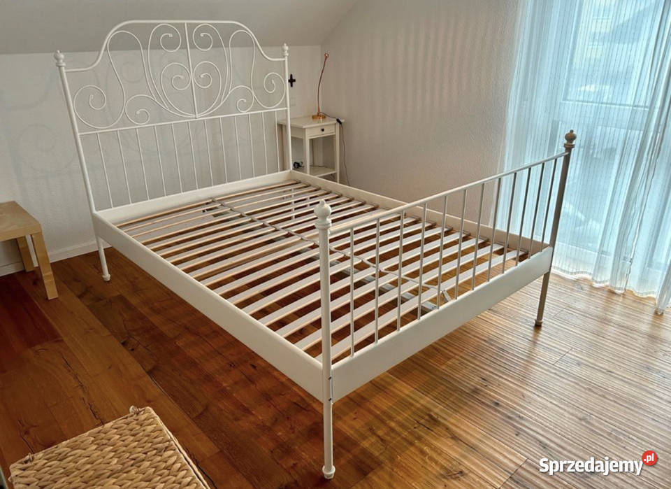 Łóżko Ikea metalowe 140cm Bystra