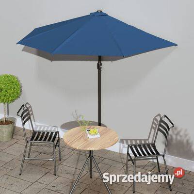 Półparasol balkonowy aluminium niebieski Warszawa sprzedam