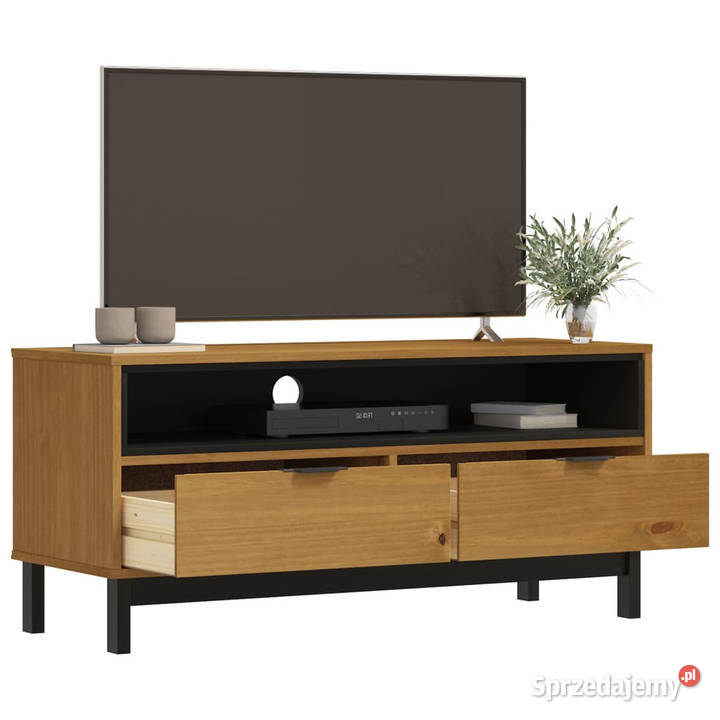 Szafka pod TV FLAM 110x40x50 lite drewno sosnowe Warszawa