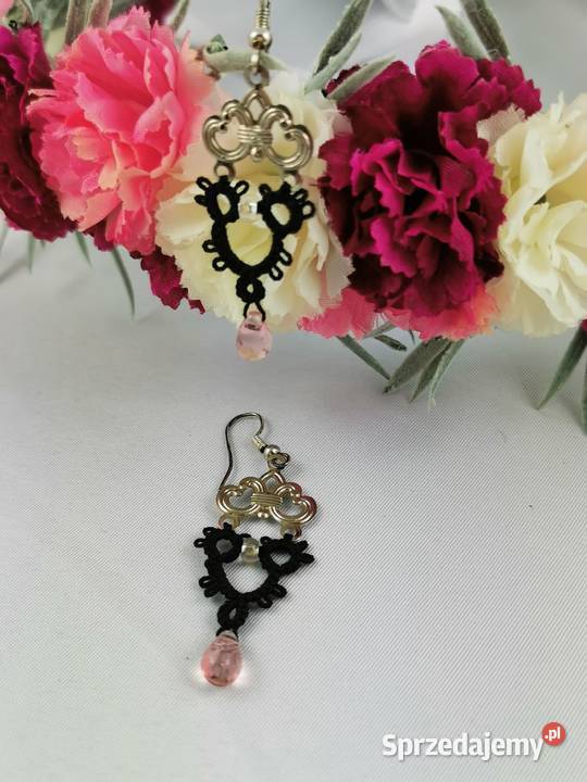 Kolczyki frywolitkowe