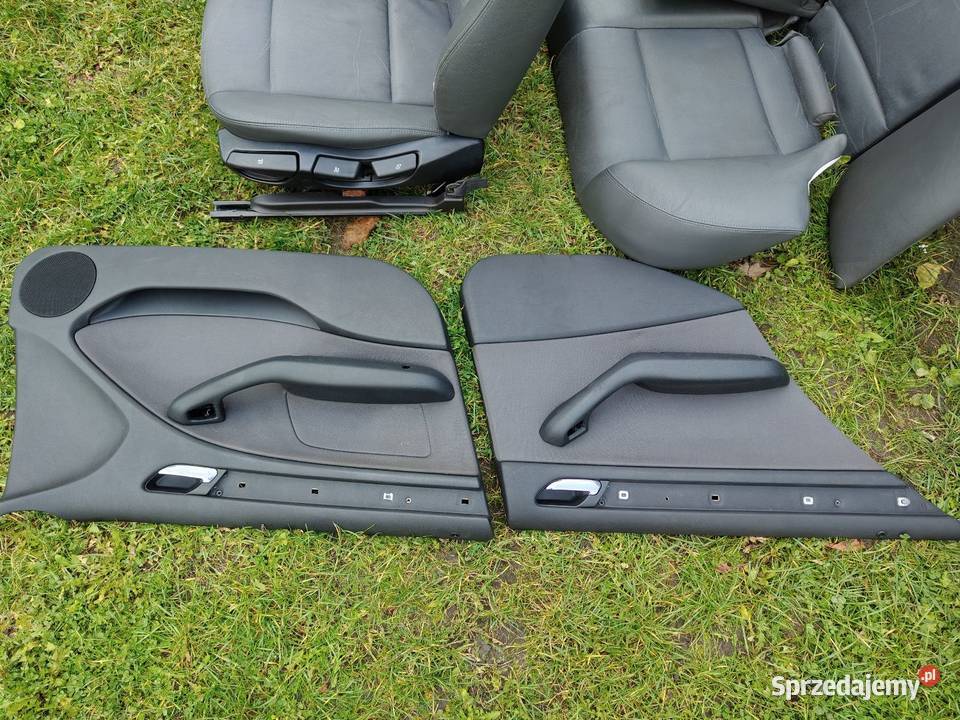 Bmw e46 sedan fotele pół skóry grzane Europa łódzkie Aleksandrów Łódzki