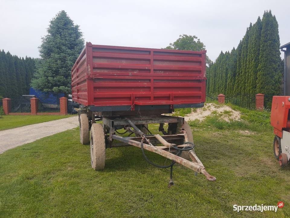 Przyczepa d47 na 3 strony wywrot nieuszkodzony Łęczna
