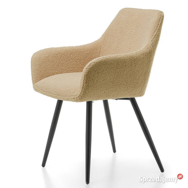 Beżowe Krzesło Boucle Wysyłka 24H Dostawa 0 wielkopolskie