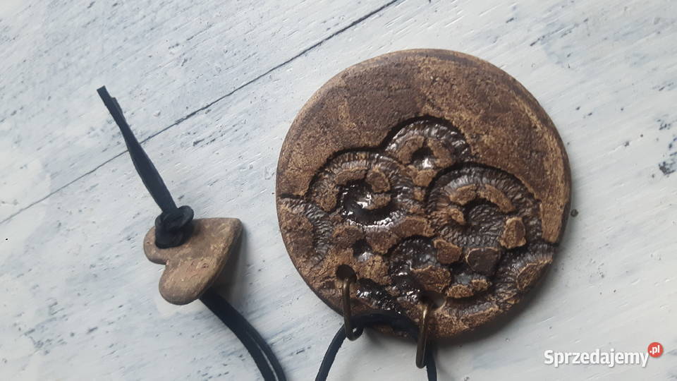 Naszyjnik ceramiczny ręcznie wykonany Otwock