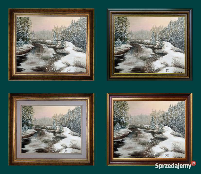 Obraz olejny Zima lubelskie Lublin