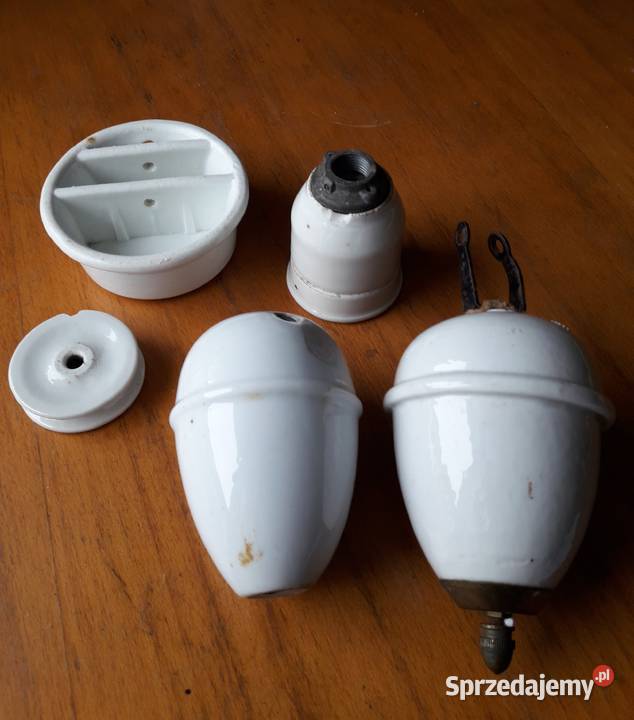 Stara przeciwwaga zawiesie do lampy porcelanowe Antyki Gdynia