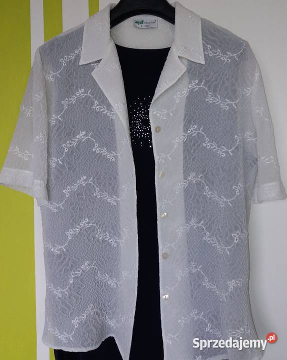 M Nienoszona biała narzutka bluzka do topów i Bluzki i koszule Gliwice