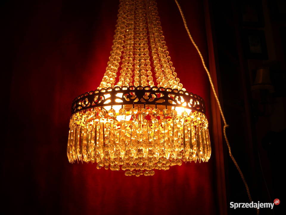 Żyrandol kryształowy Maria Theresa z sopelkami Katowice