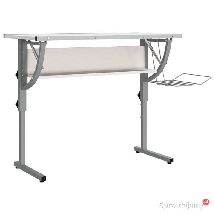 Biurko kreślarskie białoszare 110x53x5887
