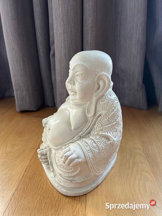 Figurka Buddy gipsowa siedząca PRL Warszawa