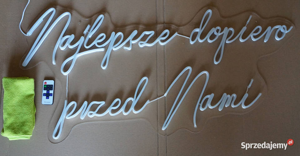 Neon na wesele napis led ślub dekoracja ledon Kraków