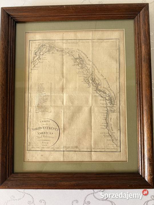 Antyczna Mapa Rycina 1818 PółnocnoZachodnie Czerwionka-Leszczyny