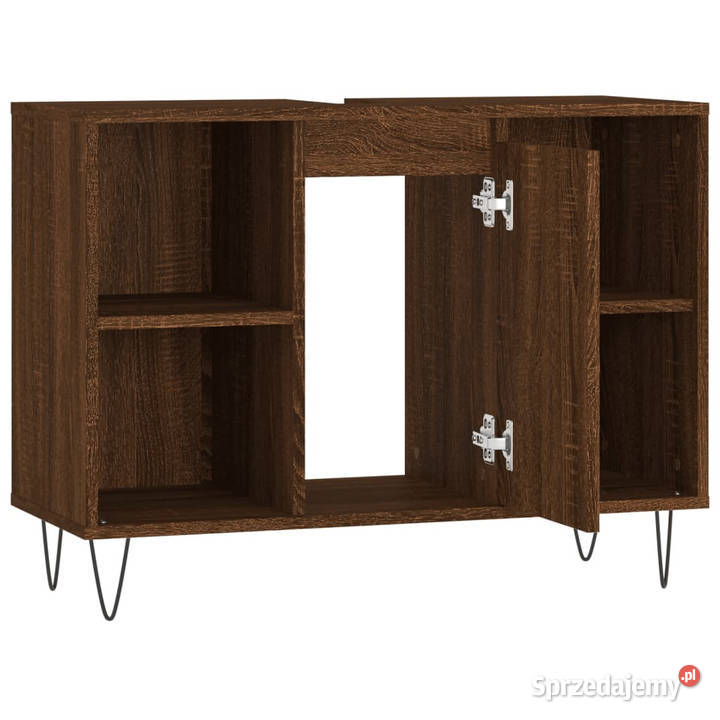 Szafka łazienkowa brązowy dąb 80x33x60 WM831635 Warszawa