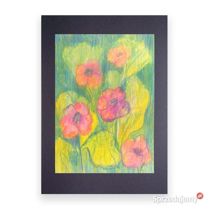 kwiaty rysunek na scianę ogród rysunek łąka Bydgoszcz sprzedam